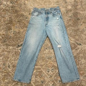 Levi’s ribcage straight ankle jeans